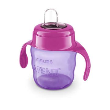 Avent Чаша със силиконов улей розова 6М+ 200 мл 