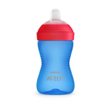 Avent Чаша с мек накрайник My Grippy синя 9М+ 300 мл
