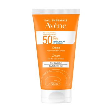 Avene Слънцезащитен крем за лице за чувствителна кожа SPF50+ 50 мл