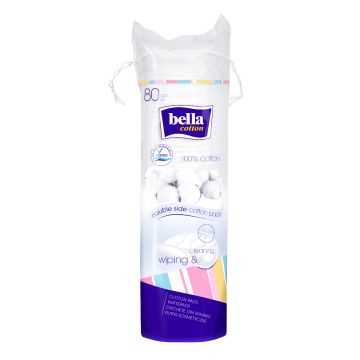 Bella Cotton Pads Козметични тампони за почистване на грим х 80 бр