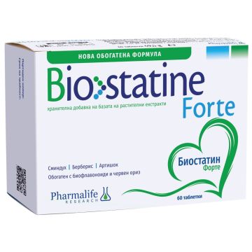 Biostatine Forte За здравето на сърцето и артериите x 60 таблетки Naturpharma