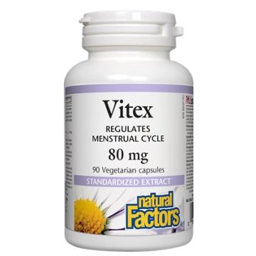 Natural Factors Vitex намалява симптомите на ПМС 80 мг х 90 капсули