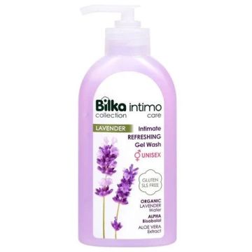 Bilka Intimo Care Lavender Освежаващ интимен гел с органик лавандулова вода 200 мл