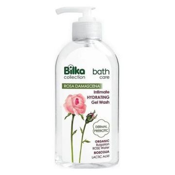Bilka Bath Care Rosa Damascena Хидратиращ интимен гел с органик розова вода 200 мл