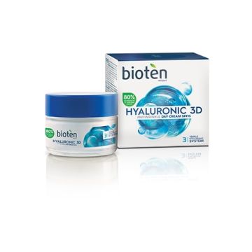 Bioten Hyaluronic 3D Дневен крем за лице против бръчки с хиалуронова киселина SPF15 50 мл