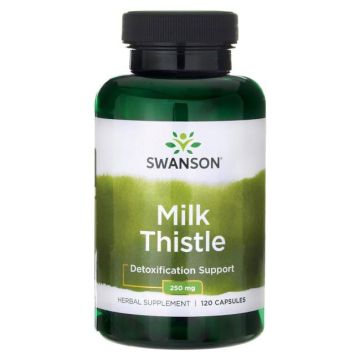 Swanson Milk Thistle Бял трън 500 мг х120 капсули 