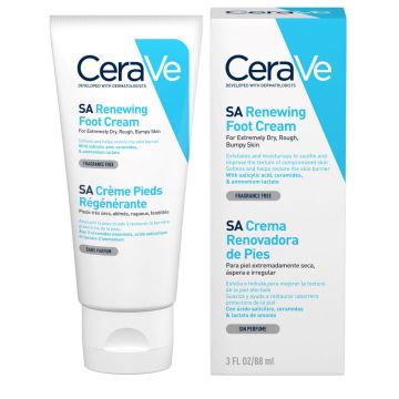 CeraVe SA Обновяващ крем за крака за суха към много суха кожа 88 мл