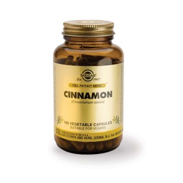 Solgar Cinnamon Канела при висока кръвна захар x100 капсули