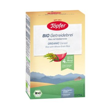 Topfer Bio Безмлечна био каша с ориз 4M+ 175 гр 