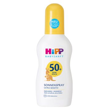 Hipp Baby Слънцезащитен спрей за бебета за чувствителна кожа SPF50+ 150 мл