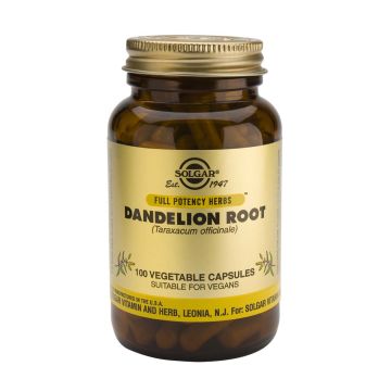 Solgar Dandelion Root Корен от Глухарче за черния дроб х100 капсули