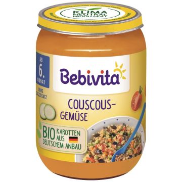 Bebivita Био пюре от кус-кус и зеленчуци 6М+ 190 гр