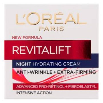 L’Oreal Revitalift Хидратиращ нощен крем за лице против бръчки 50 мл