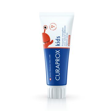 Curaprox Kids Детска паста за зъби ягода без флуорид 0+ г 60 мл