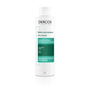 Vichy Dercos Oil Control Себорегулиращ шампоан за мазна коса и скалп 200 мл