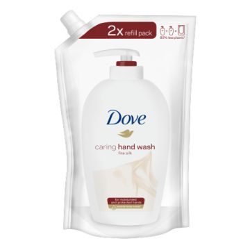 Dove Caring Hand Wash Fine Silk Течен сапун за ръце - пълнител 500 мл