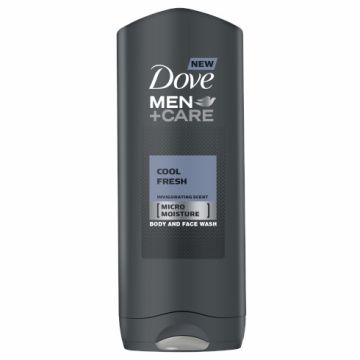 Dove Men+ Care Cool Fresh Освежаващ душ-гел за лице и тяло за мъже 250 мл