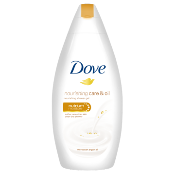 Dove Nourishing Care & Oil Подхранващ душ-гел за тяло с арганово масло 250 мл