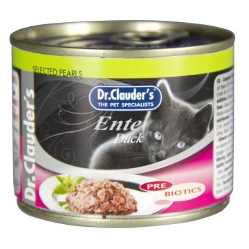Dr.Clauder's Selected Pearls Ente Pre Biotics Мокра храна за котки патешко месо 200 гр