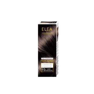  Elea Елеа тонер гланц за коса 10 тъмен шоколад 100 мл 