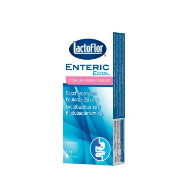 Lactoflor Enteric Ecol за стомашно-червен комфорт x 12 капсули