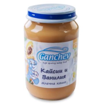 Ganchev Млечна каша с кайсии и ванилия 4М+ 190 гр