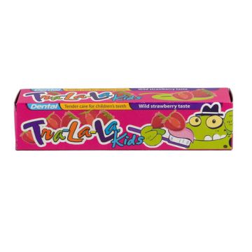 Dental Tra-la-la Kids Детска паста за зъби с вкус на ягода 50 мл