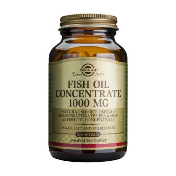 Solgar Fish Oil Рибено масло концентрат 1000 мг х60 капсули