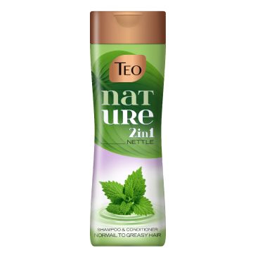 Teo Nature 2in1 Nettle Shampoo & Conditioner Шампоан и балсам за нормална към мазна коса 350 мл