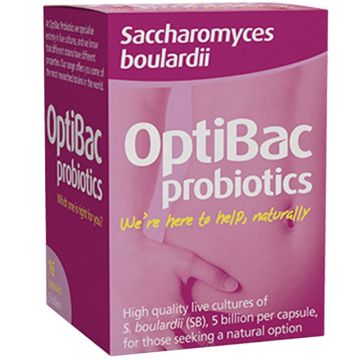 OptiBac Probiotics Saccharomyces boulardii Пробиотик с дрожди 16 капсули