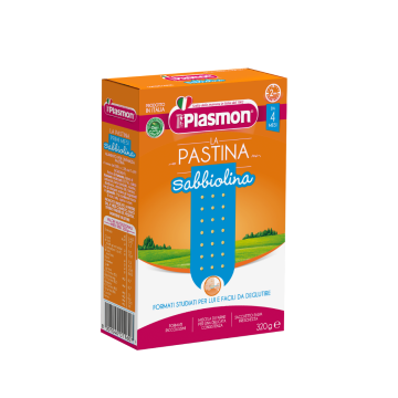 Plasmon Sabbiolina Паста за деца перли 4M+ 320 гр