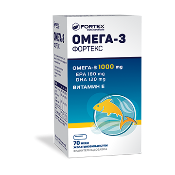 Fortex Омега 3 Фортекс 1000 мг х70 меки капсули