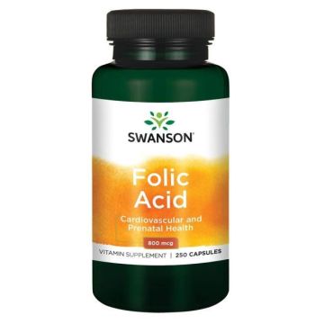 Swanson Folic Acid Фолиева киселина 800 мг х250 капсули