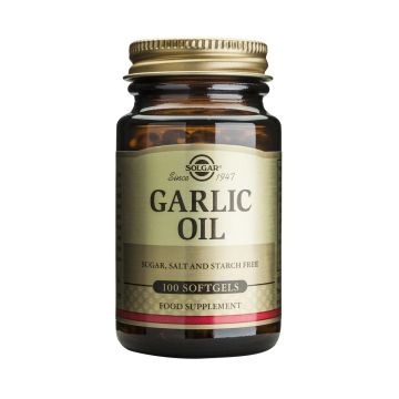Solgar Garlic Oil Чесново масло за висок имунитет x100 капсули