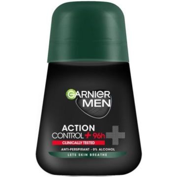 Garnier Men Mineral Action Control+ 96h Рол-он дезодорант против изпотяване за мъже 50 мл