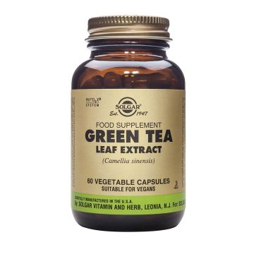 Solgar Green Tea Leaf Extract Зелен чай за отслабване х60 капсули
