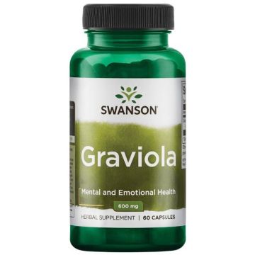 Swanson Graviola Гравиола за менталното и емоционално здраве 530 мг 60 капсули