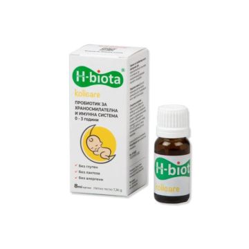 H-Biota Kolicare Пробиотик за храносмилателна и имунна система за деца oт 0 до 3 години 8 мл 
