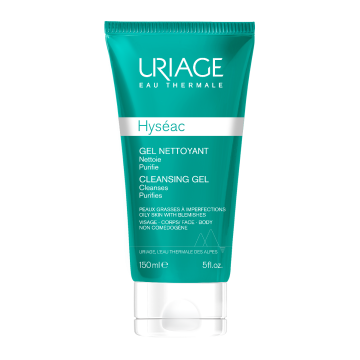 Uriage Hyseac Почистващ гел за лице и тяло за комбинирана до мазна кожа 150 мл