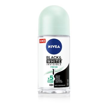 Nivea Black & White Invisible Fresh Дезодорант рол-он против изпотяване за жени 50 мл