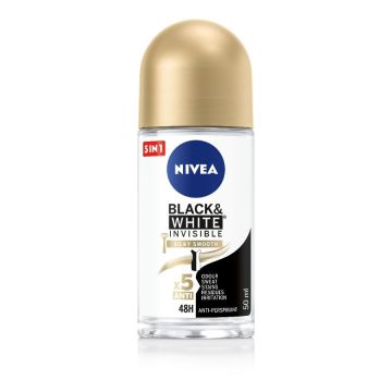 Nivea Black & White Invisible Silky Smooth Дезодорант рол-он против изпотяване за жени 50 мл