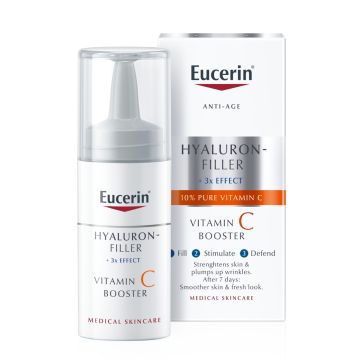 Eucerin Hyaluron-Filler Подмладяващ бустер за лице с витамин С 8 мл