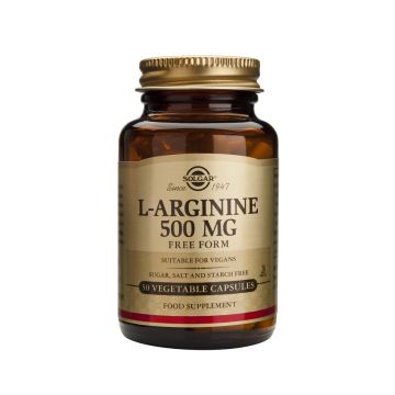 Solgar L-Arginine Л-Аргинин за здраво сърце 500 мг х50 капсули