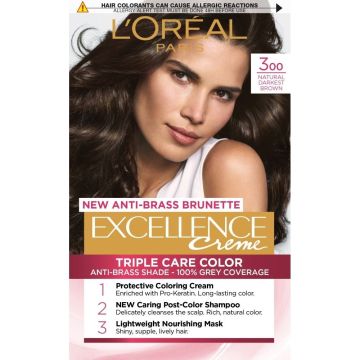 L’Oreal Excellence Creme Боя за коса 300 Natural Darkest Brown