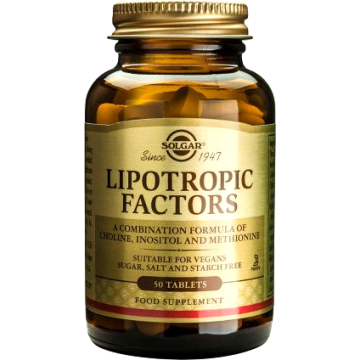 Solgar Lipotropic Factors Липотропни фактори за здрав черен дроб х50 таблетки