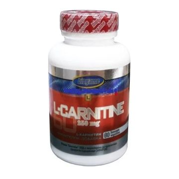 Biogame Л-карнитин за изгаряне на мазнини 250 мг х 60 капсули 
