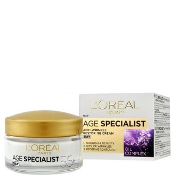 L’Oreal Age Specialist 55+ Възстановяващ дневен крем против бръчки 50 мл