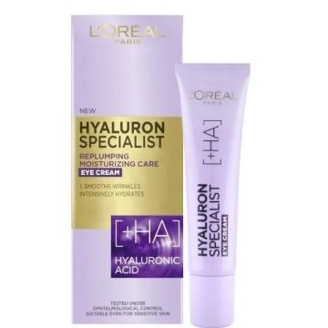 L’Oreal Hyaluron Specialist Изпълващ и подхранващ околоочен крем с хиалуронова киселина 15 мл