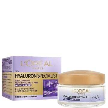 L’Oreal Hyaluron Specialist Изпълващ и подхранващ нощен крем за лице 50 мл