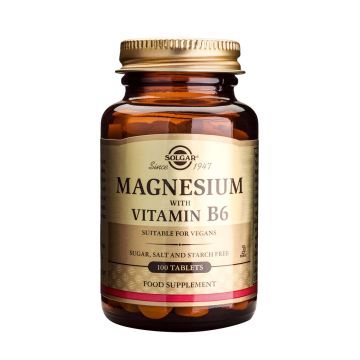Solgar Magnesium with Vitamin B6 Магнезий и Витамин В6 x 100 таблетки
